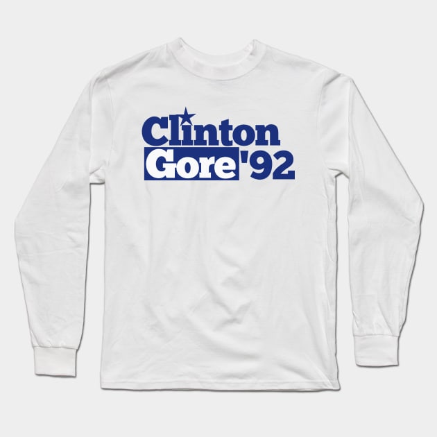 Clinton Gore 92 Long Sleeve T-Shirt by bubbsnugg